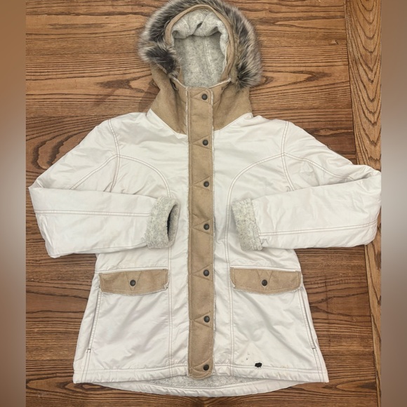 Kuhl Projekt Arktik Faux Trim Waxed Shearling Lined Jacket - Picture 1 of 12